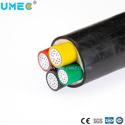 Низкое напряжение 50mm2 70mm2 120mm2 2 3 4 ядра ПВХ изоляции небронированный алюминиевый кабель питания
