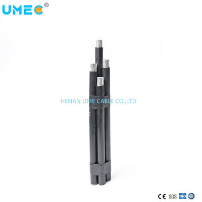 Воздушный воздушный кабель 0,6/1kv XLPE изоляционный алюминиевый проводниковый кабель AAC/AAAC/ACSR 3X1/0AWG ABC кабель