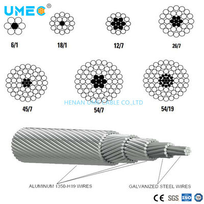 Провод ACSR Зимбабве Hare 100 мм² 6+1 жильный алюминиевый провод со стальным сердечником